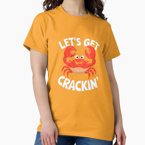 A Cartoon Sea Funny Crab Eater Seafood Lover Crab Premium Tri-blend T-Shirt by ‘Nothing Scares Me’ Store