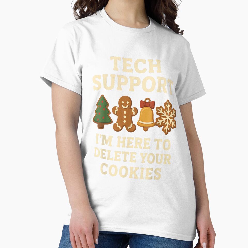 Tech Support Here to Delete Cookies Funny Christmas Pajama by Coussahi