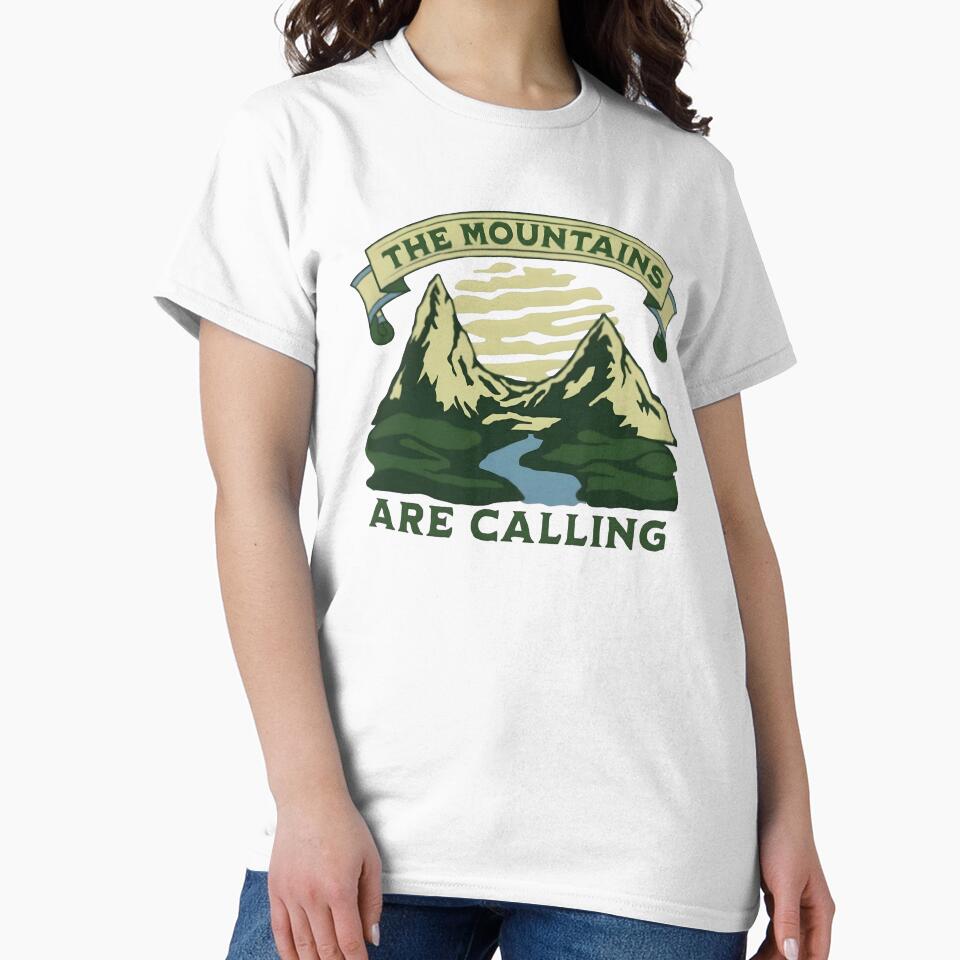 The mountains are calling, funny and cool nature lover by Merchattack