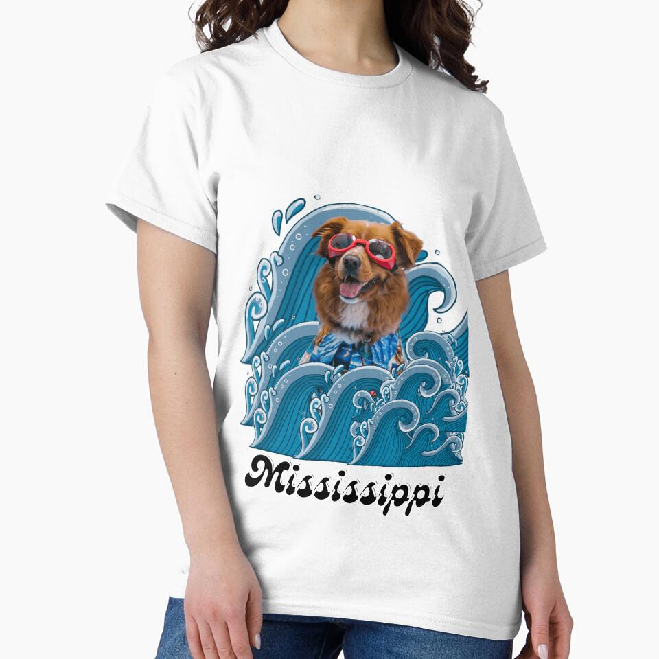 Mississippi River and puppy by Weather gifts