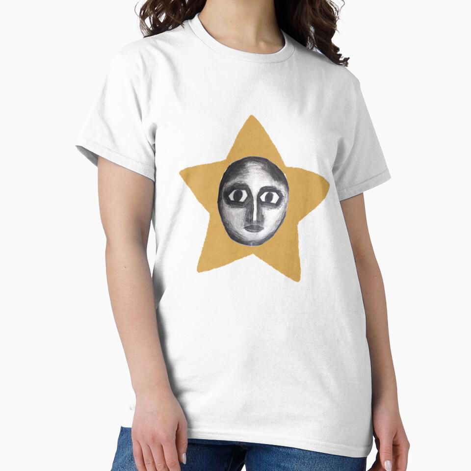 Creepy star sticker by Earlrose