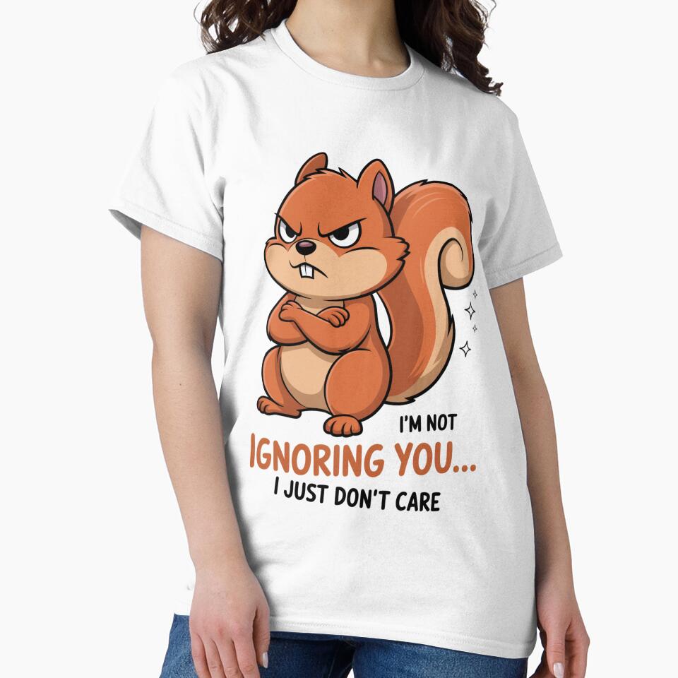 Ignoring You Funny Angry Squirrel by Gallory Hive