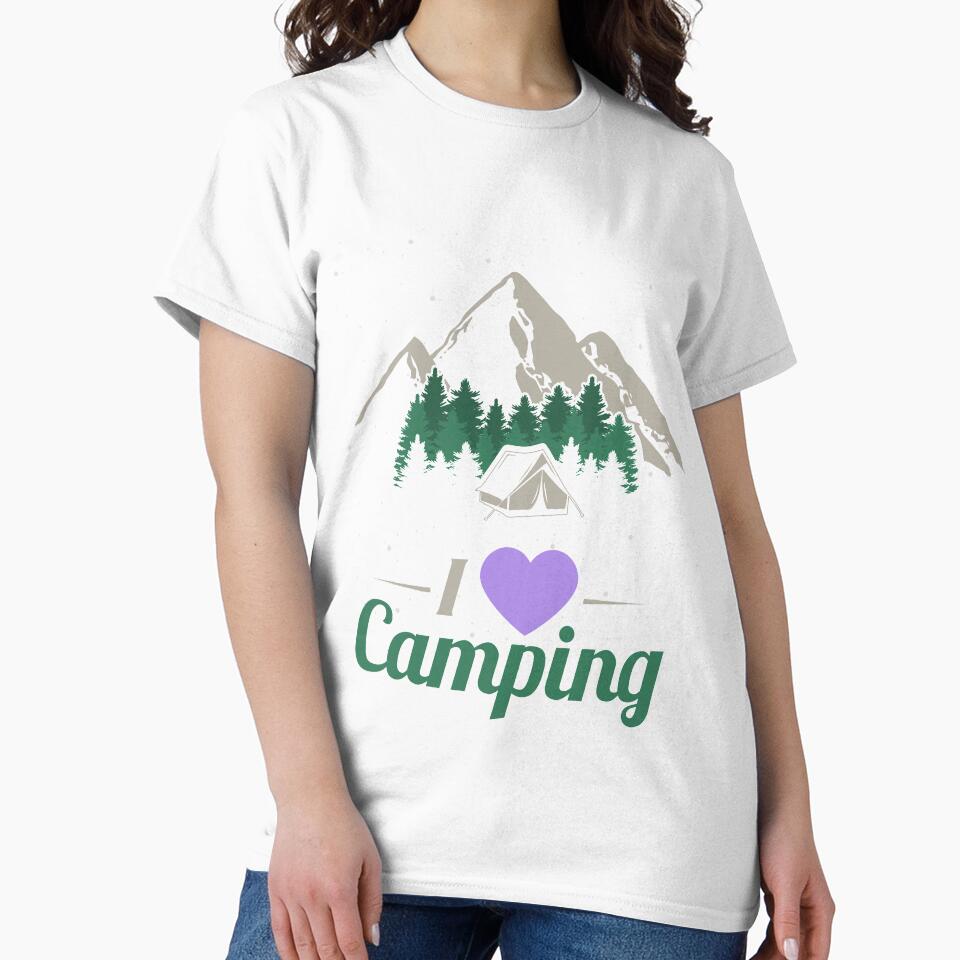 I Love Camping Funny Summer Outdoor Nature Gift by simplytldr
