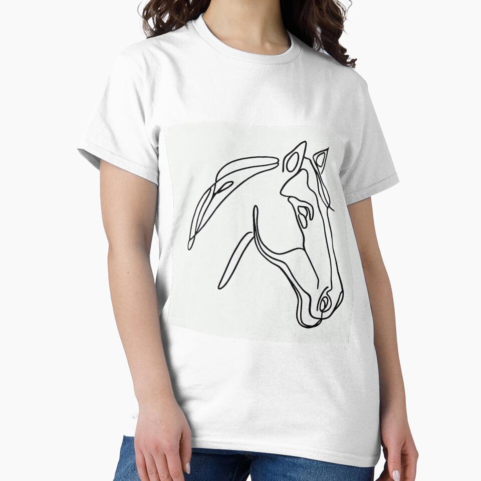 Grace in Simplicity: Horse in a Single Line by ReplyGirl