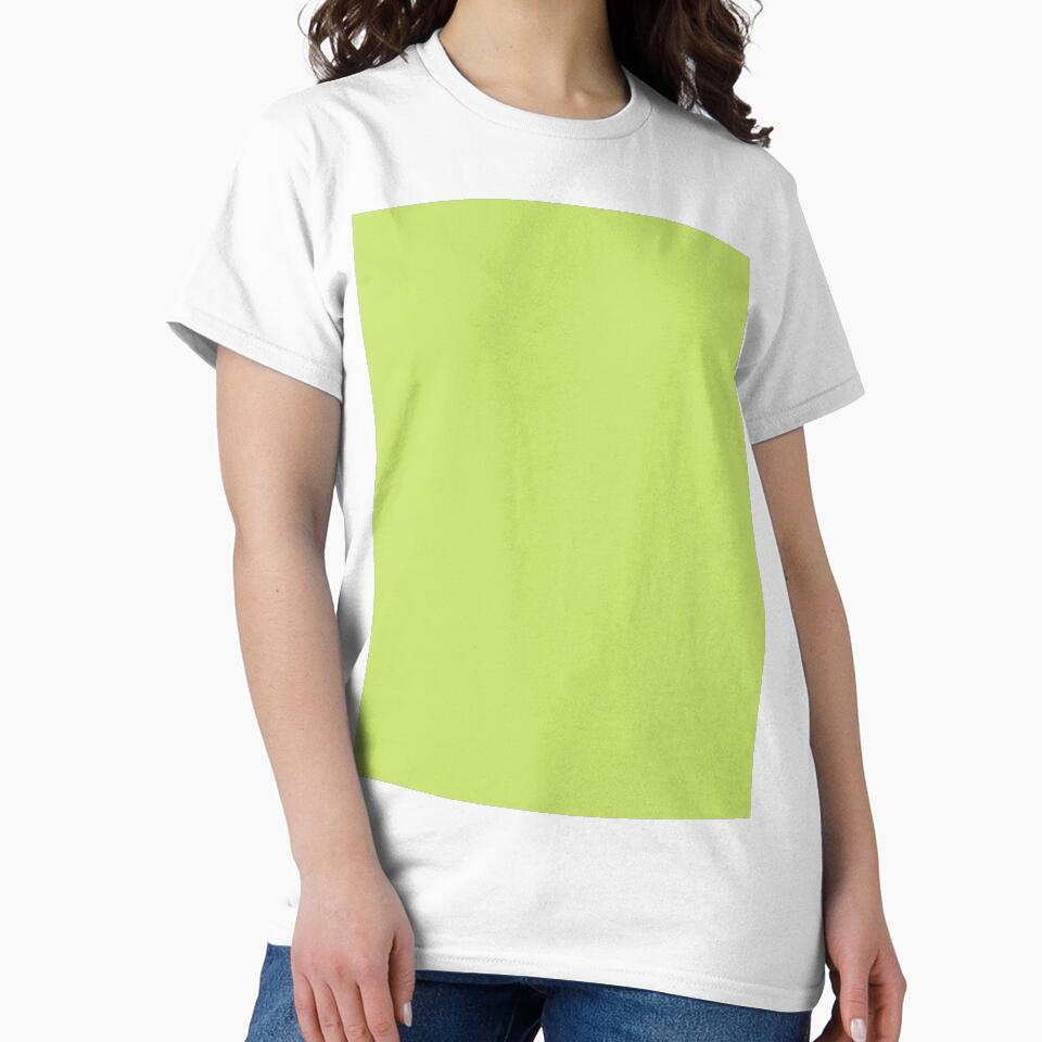 Pistachio Chartreuse Solid Color by kierkegaard