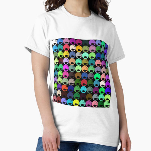 Abstract line art, geometric shapes,  polygon and circles lineart collection  (colored) #62 by Henri Le Vatius