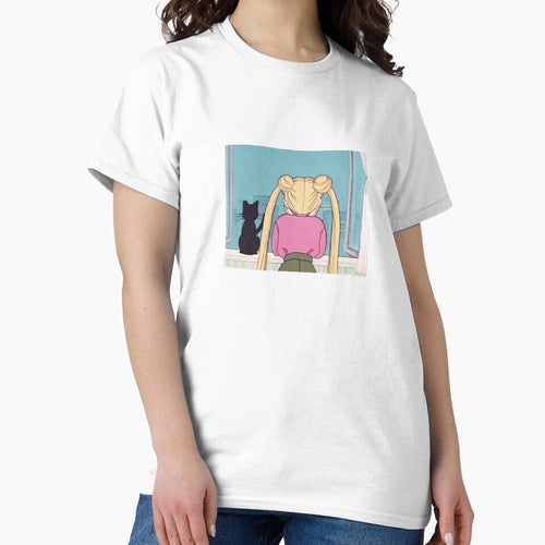 90 Japanese Anime Blonde Girl with Cat by emiface