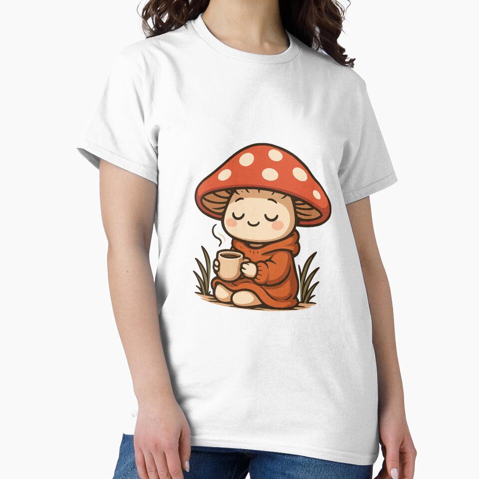 Mushroom Frog with Umbrella – Cute Cottagecore Frog in Rain | Cozy Nature Aesthetic by ColorSplash123
