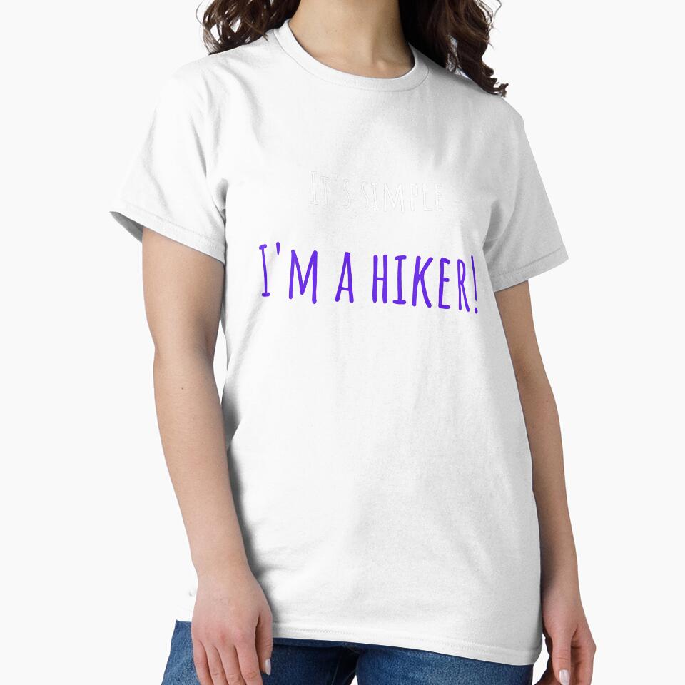 It's simple I'm a hiker! Funny T-Shirt for hiking boys and girls by Gracjan Mikitin
