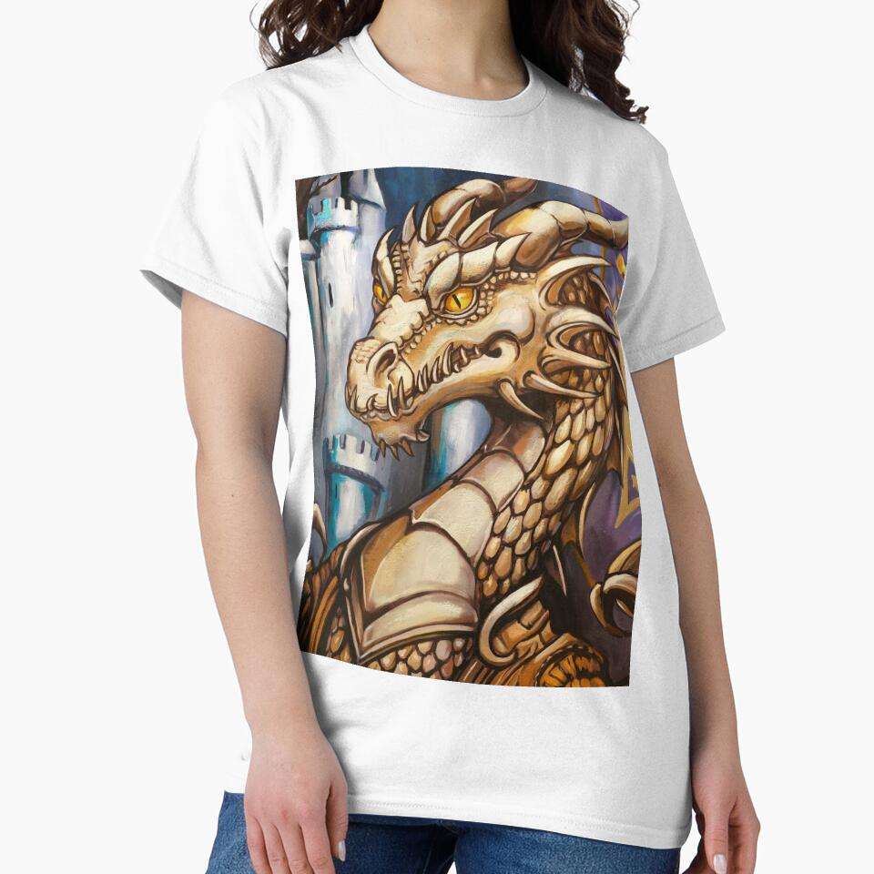 Fantasy Medieval Dragon and Castle by AndyKArt