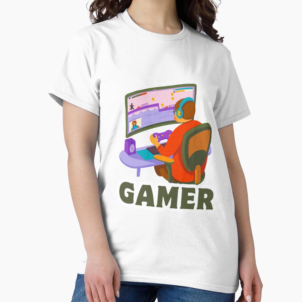 Cartoon Boy Gamer – Gaming Setup Moments by Rasheedaholik
