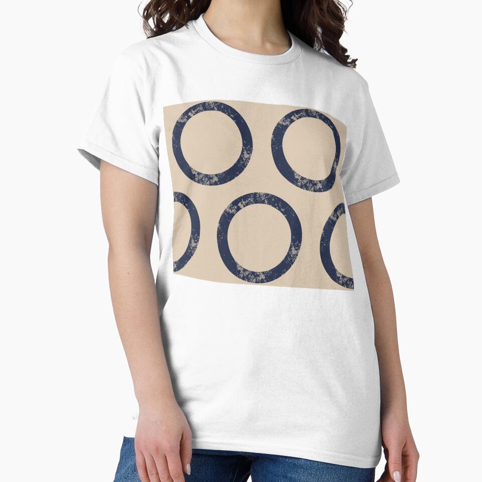 Textured Navy Rings on Tan by PSCSCo