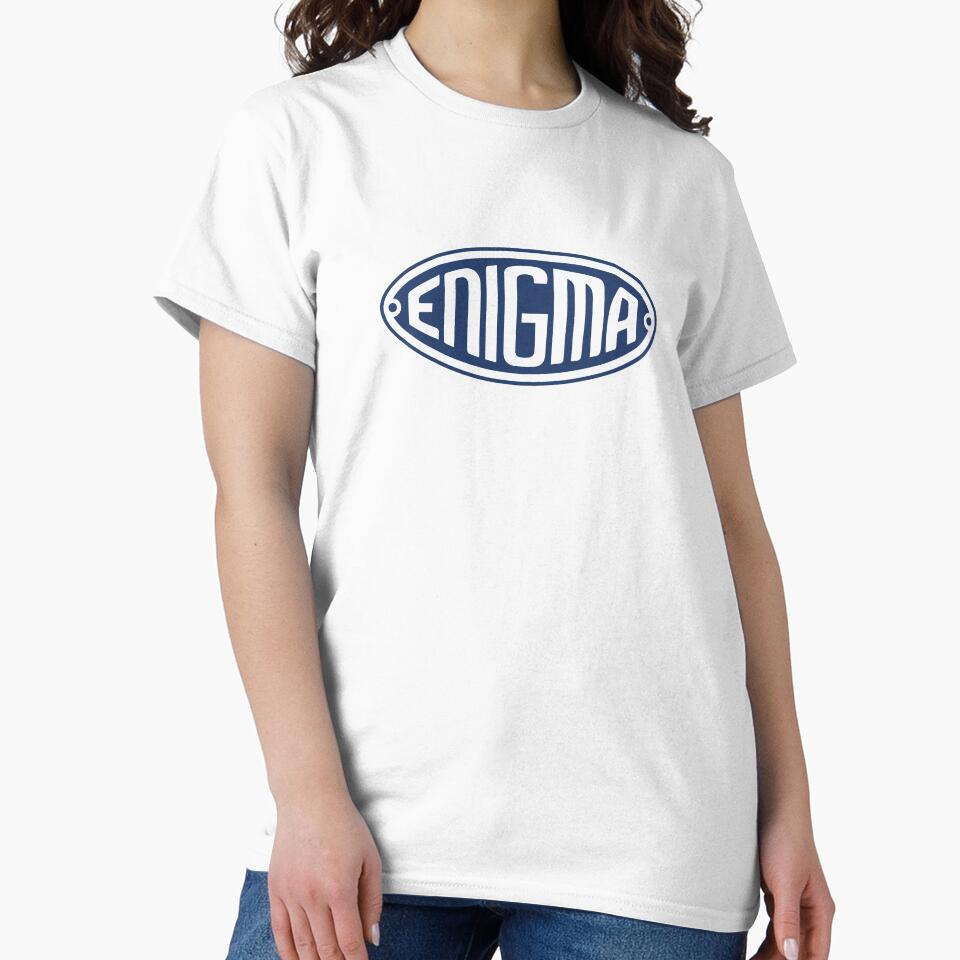 Enigma Cryptography Machine Logo Blue by adidabu