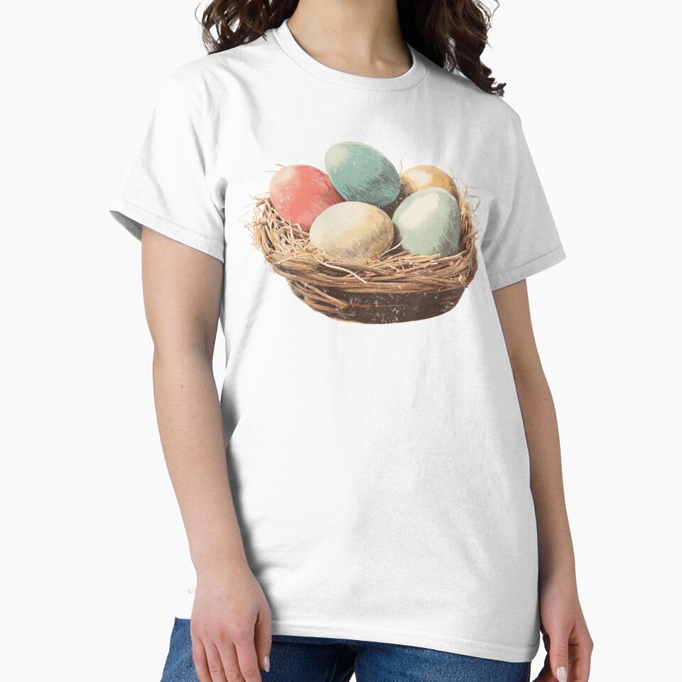Vintage Pastel Spring Egg Illustration by urbinet