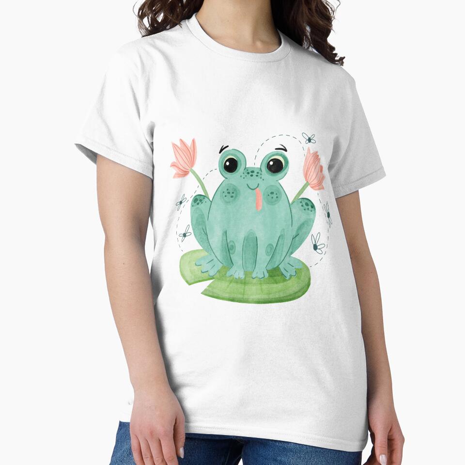funny & Cute Cottagecore Aesthetic Frog by FreeMood