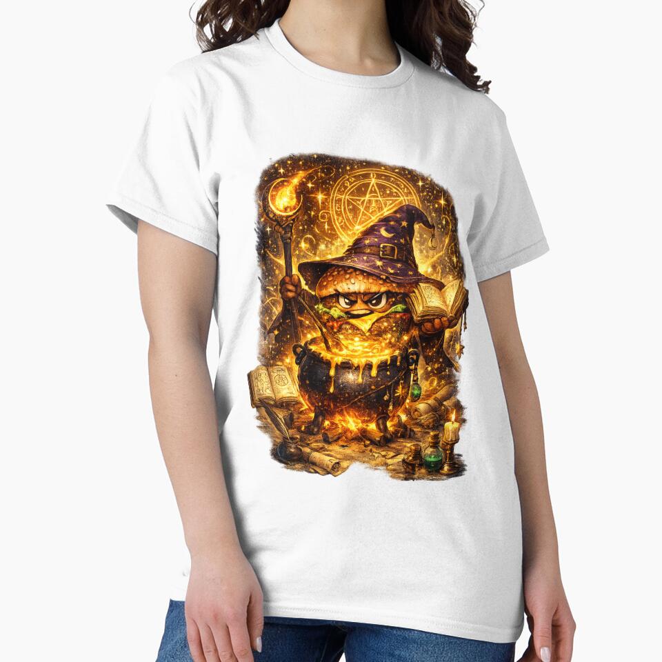 Burger Wizard Magical Cheeseburger Fantasy Vintage Graphic by irfanshikh