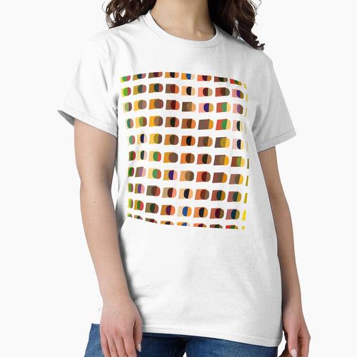 Abstract pattern overlapping colorful circles and stripes by adbrotherstudio