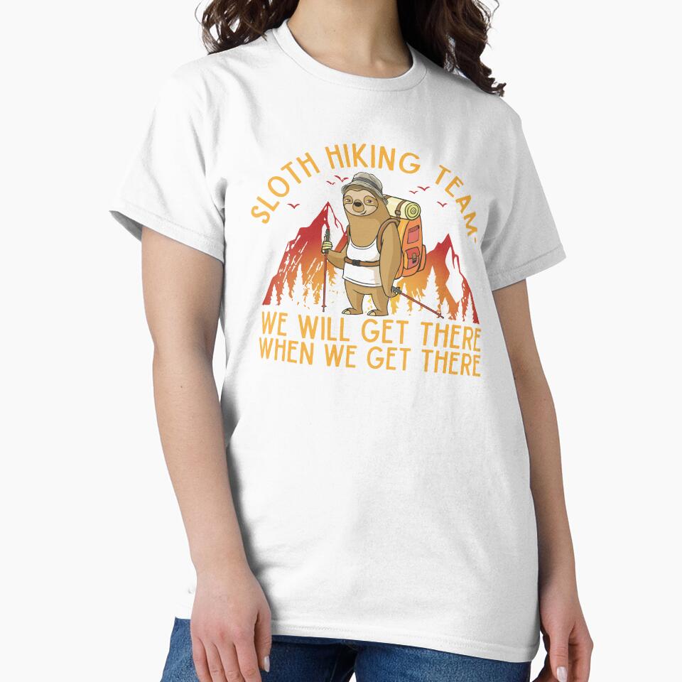 Sloth Hiking Team - We will get there, when we get there, Funny Vintage by alenaz