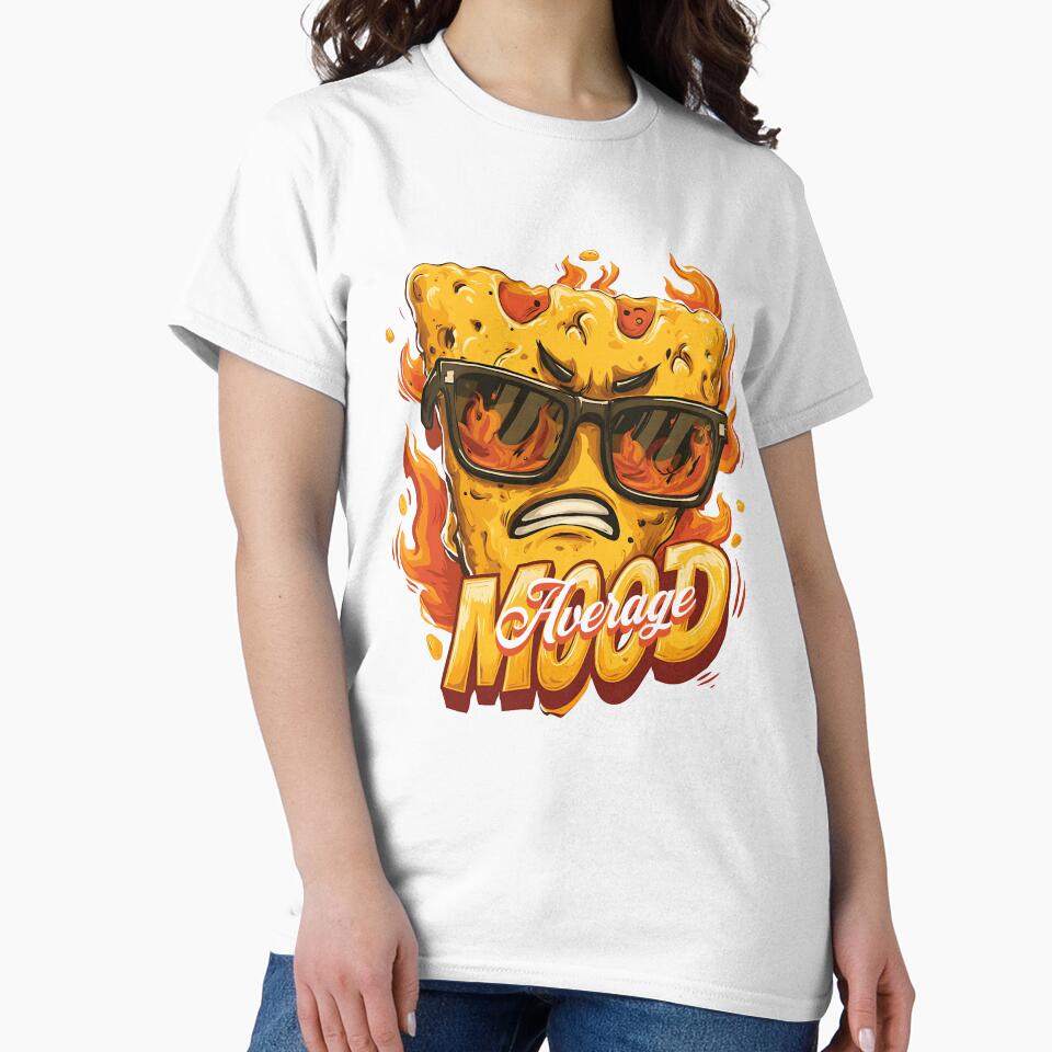 Nacho Average Mood, Funny Spicy Snack Design by Bliss Find And Design