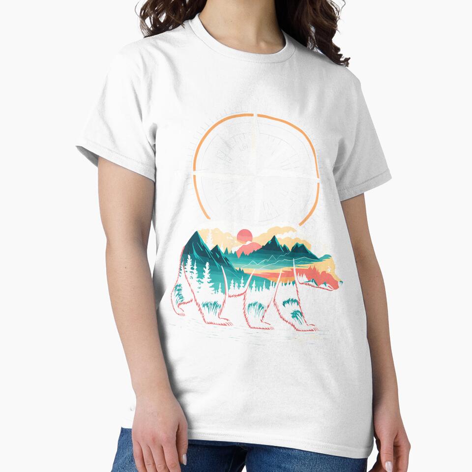 Bear Compass Hiker Outdoor by KarlaLeanne
