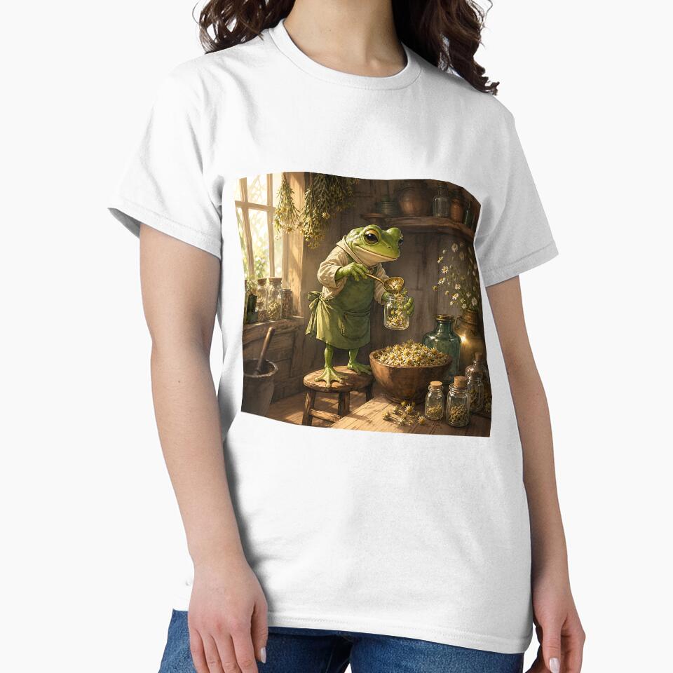 The Herbalist's Pantry - Cute Cottagecore Frog by bapupa