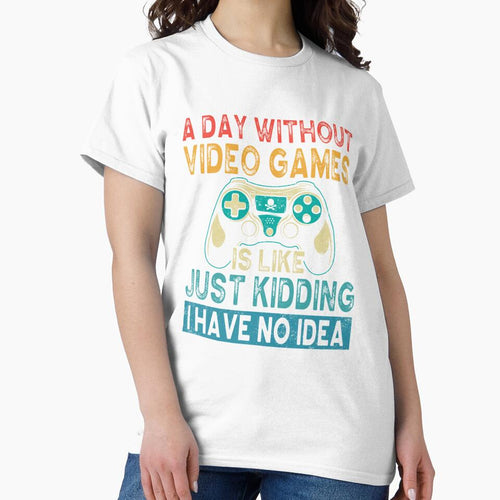 A Day Without Video Games Gaming Teen Boys Funny Video Gamer by taaddison50
