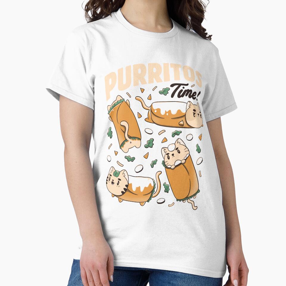 Purritos Time Burrito Cat Funny Mexican Food by Tobe Fonseca by Tobe Fonseca®