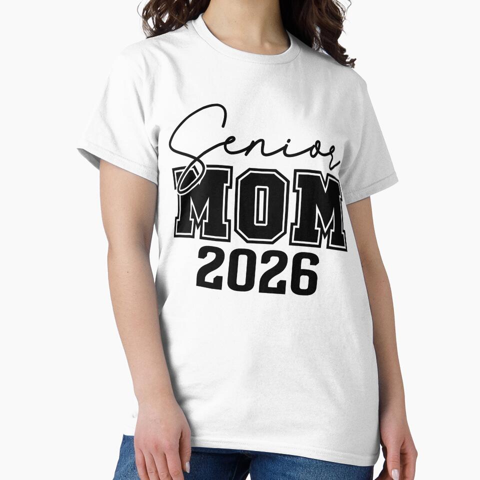 Gift for Proud Mom High School Senior T-shirt classique by PrintMod