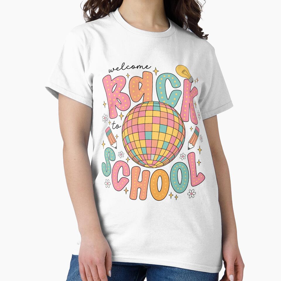 Groovy Disco Ball Back to School Kids Teacher by KroghDs