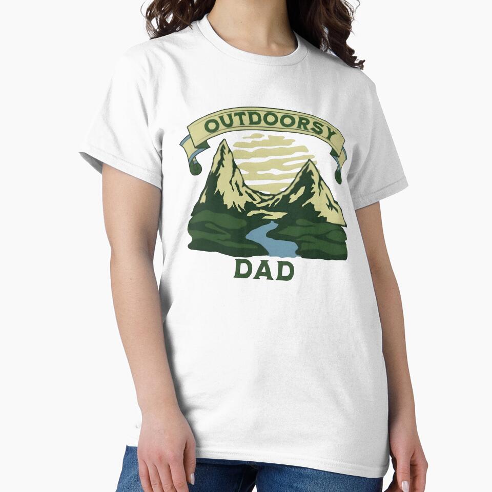 Outdoodsy dad, funny and cool nature lover by Merchattack