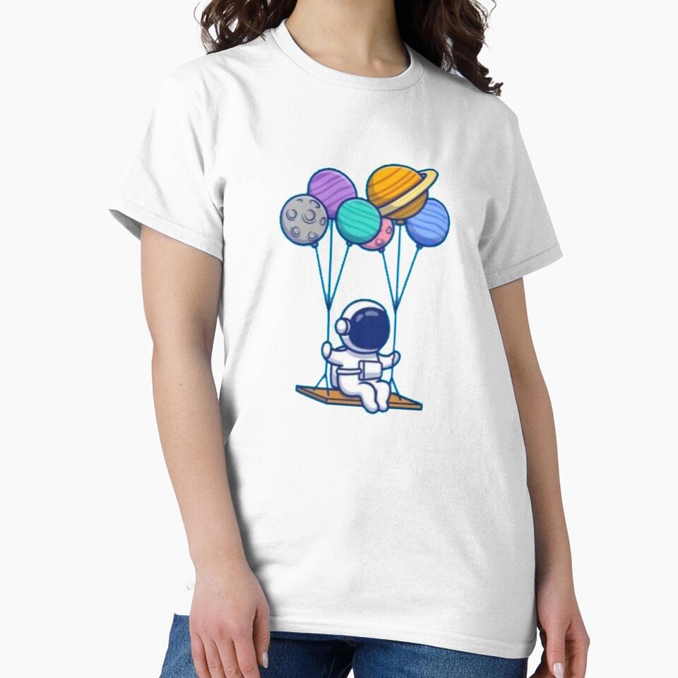 An astronaut swings by the planets.. by ZghoulStore