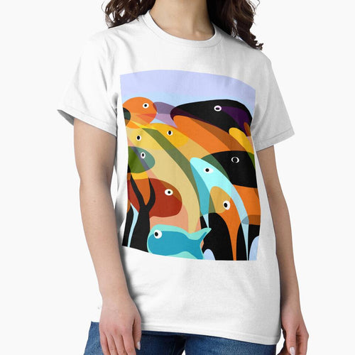 Abstract fishes by Elaine M Hayward