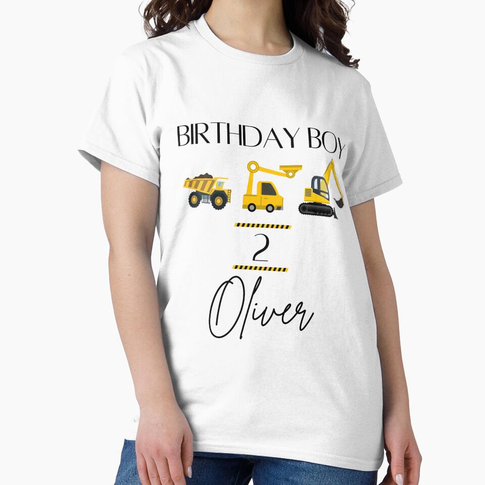 Birthday Boy Construction Dump Truck by Green Cart