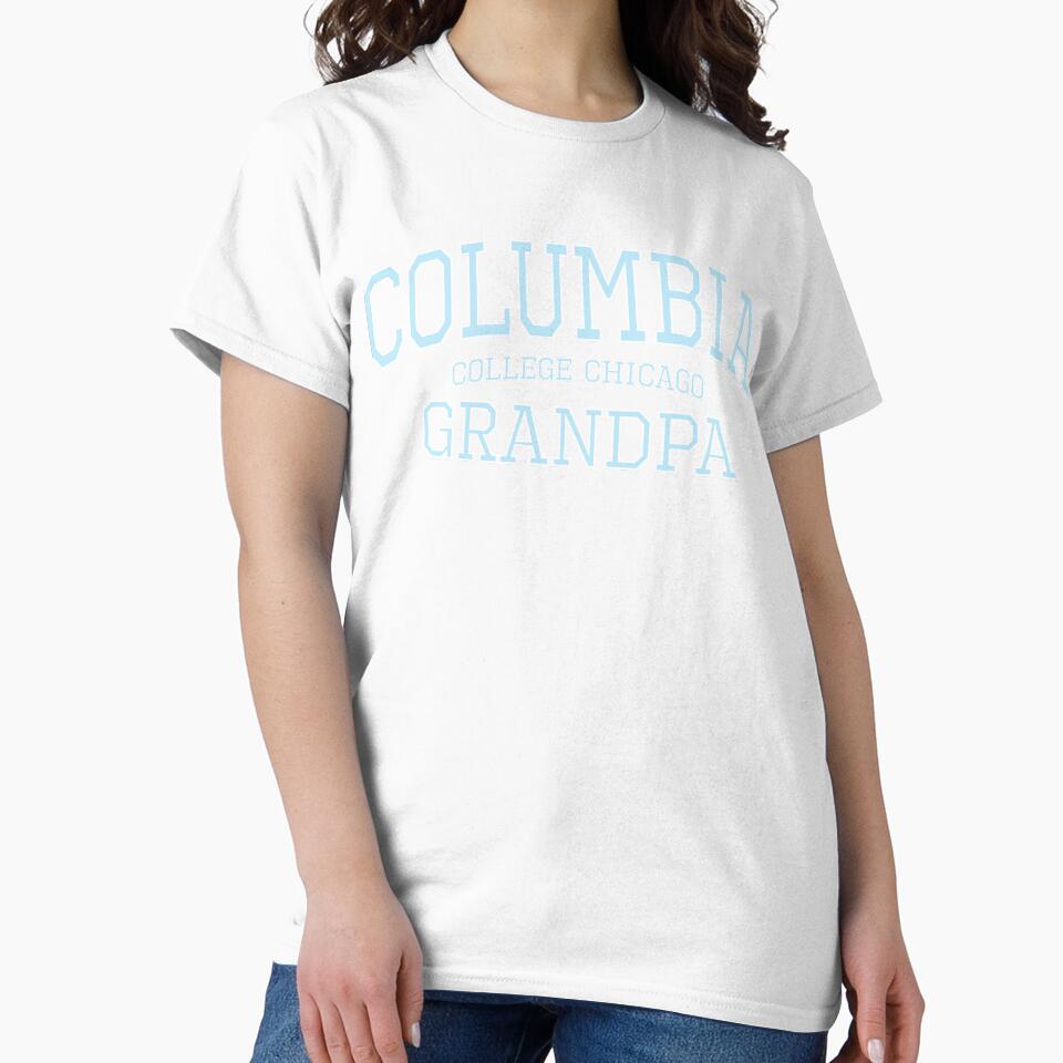 Columbia College Chicago Grandparent Grandpa High Quality Print (Blue) by blomdel