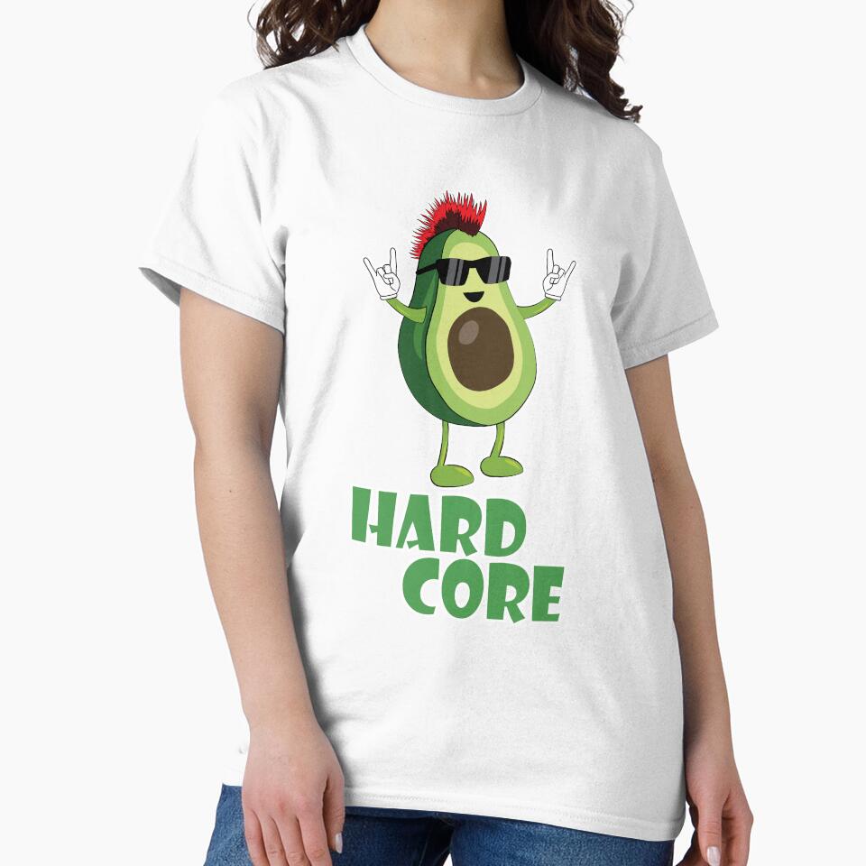Hard Core Avocado Funny by TheInkElephant