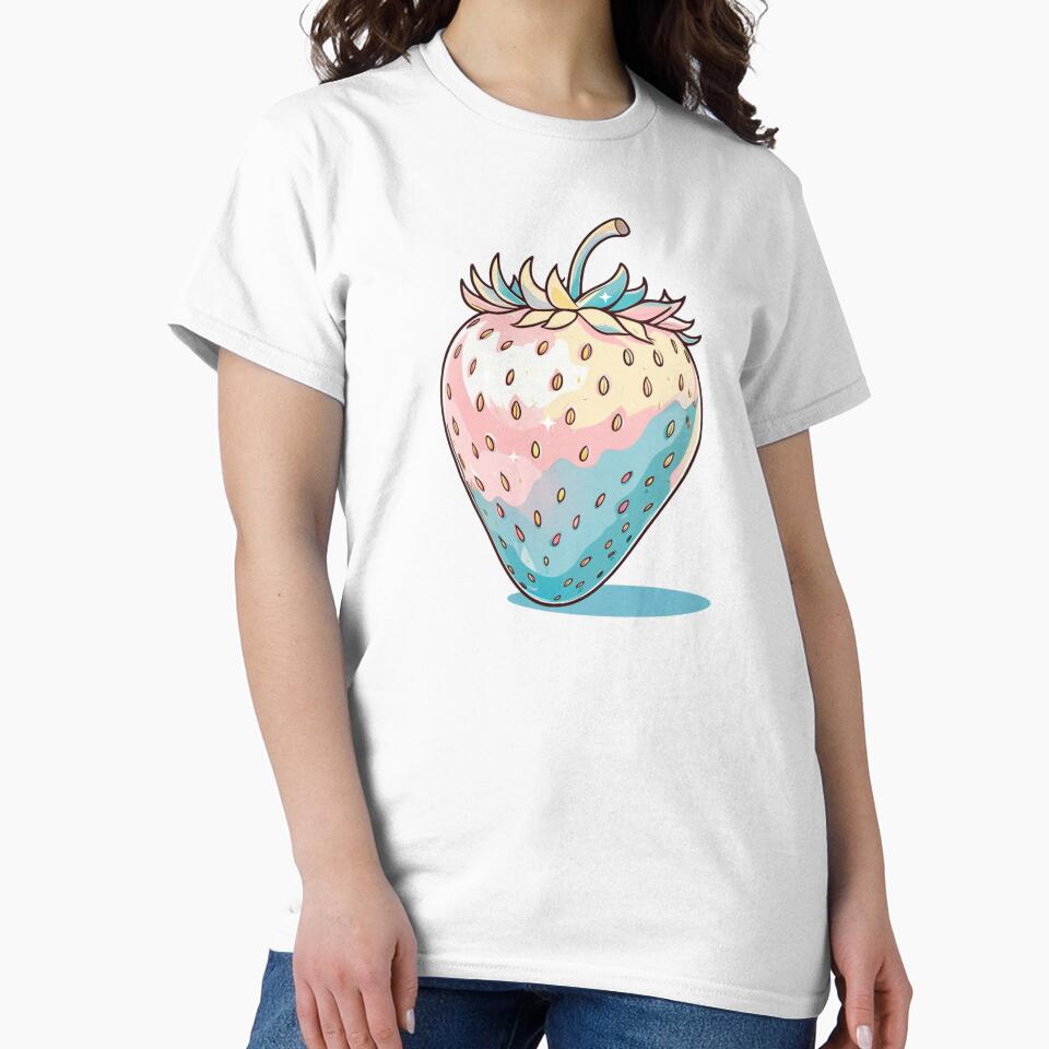 Retro Strawberry: Rainbow Colors by Claustronautas