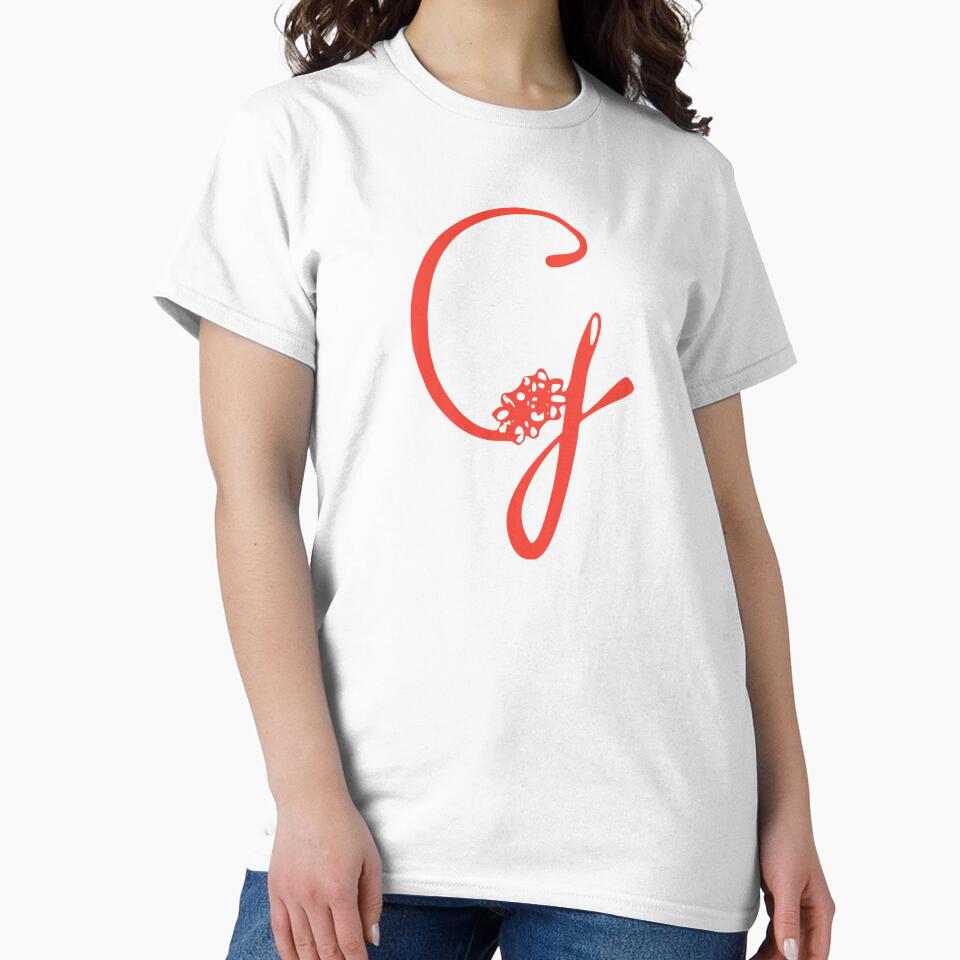 Floral Initial monogram G by Creative-draw