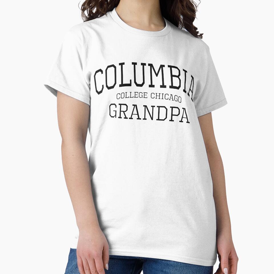 Columbia College Chicago Grandparent Grandpa High Quality Print (Black) by blomdel