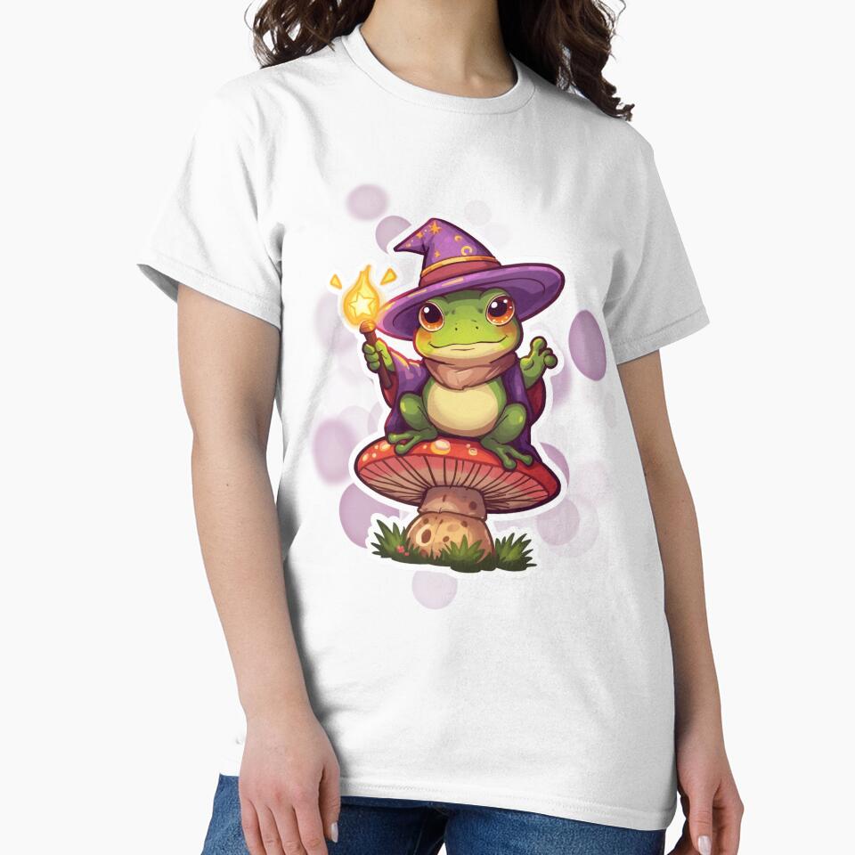 Cute Cozy Frog Cottagecore Sticker Whimsical Nature Art by iamKRUK
