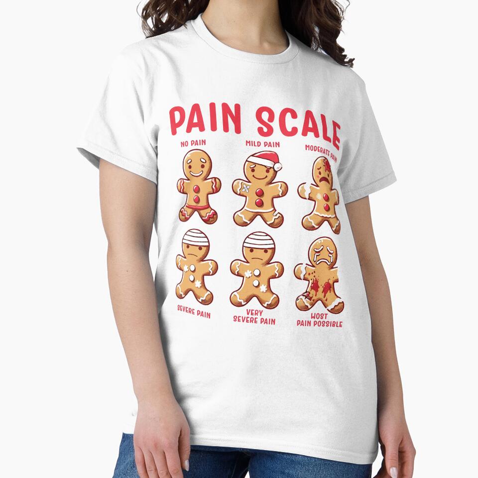 Pain Scale, Christmas Nurse, Gingerbread Man by Tomaswikstrom