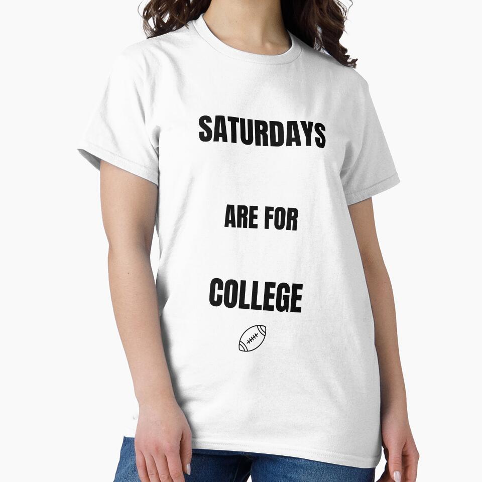 Saturdays Are For College (Matching Dad and Kid Set) by FourthandTired