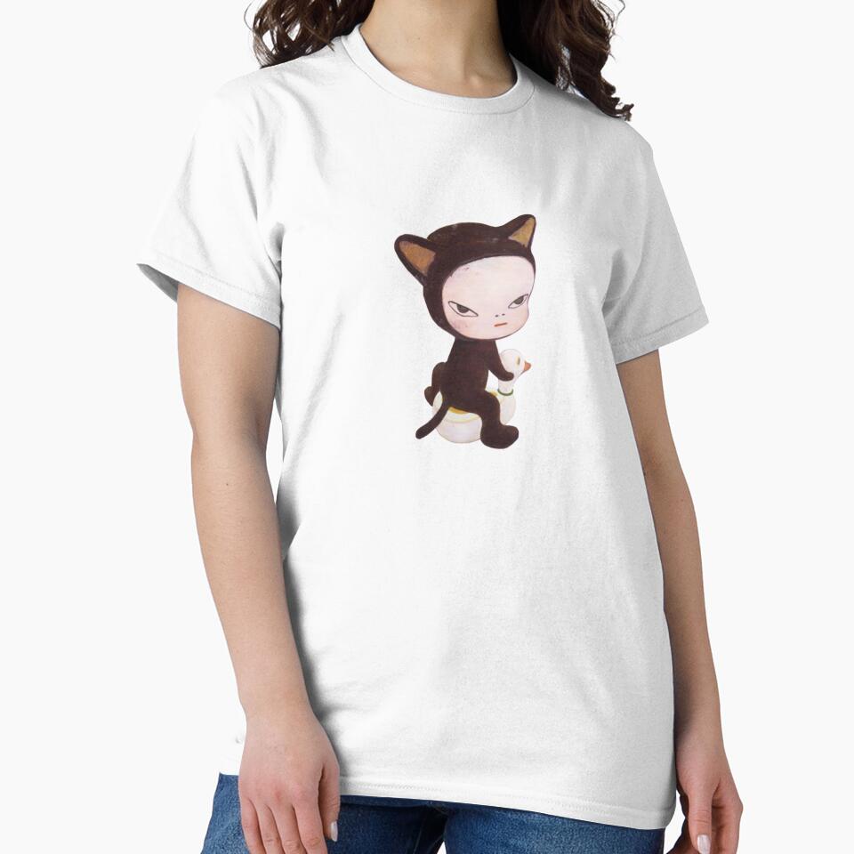 Yoshitomo nara cat sticker by ladybug333