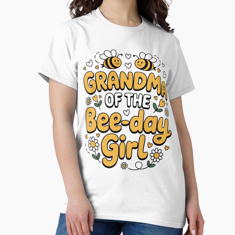Grandma of the Bee-Day Girl Birthday Party Matching Family by BotboutiquePre