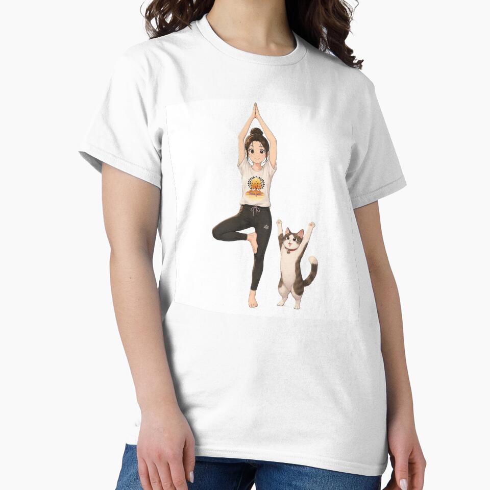 Rooted Together – Vrikshasana & Curious Cat by dawnlotus