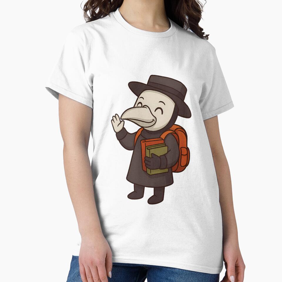 Back-to-School Plague Doctor – Cute Spooky Student Design by designsbyhw