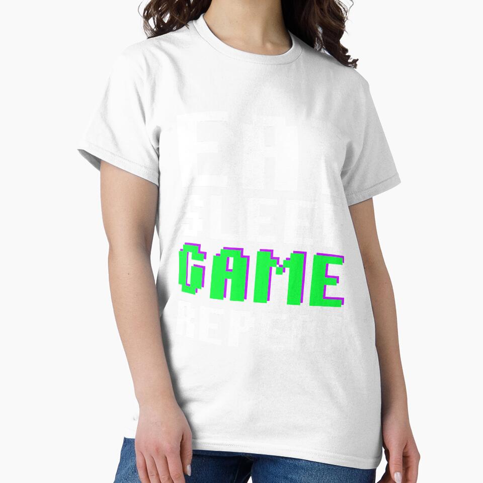 Eat Sleep Game Repeat Gamer Esports Gaming Quote by sillyquestions