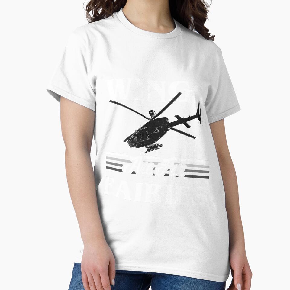 Wings Are For Fairies Helicopter Pilot - White by SpicyAviator