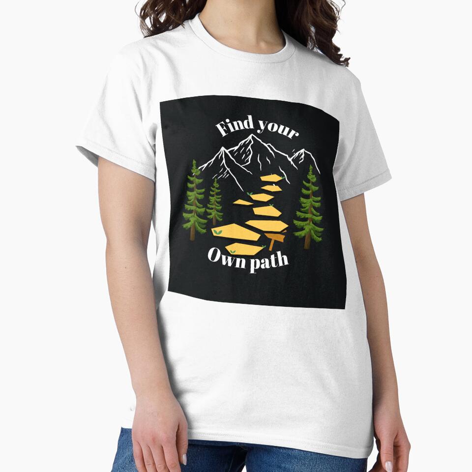 Find your own path mountain adventure quote by Krishnacre8