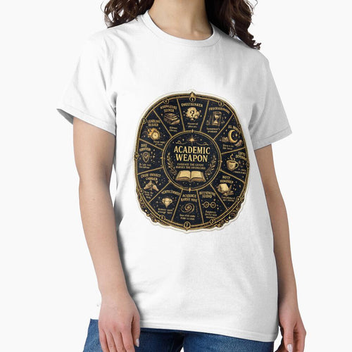 Academic Weapon Zodiac Chart – Funny Celestial Student Astrology Art | Zodiac Student Gift by irfanshikh