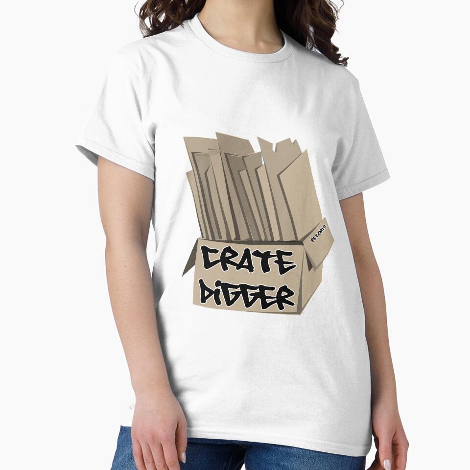 Crate Digger Dj Design Records Hip Hop Vinyl by onjcdesign